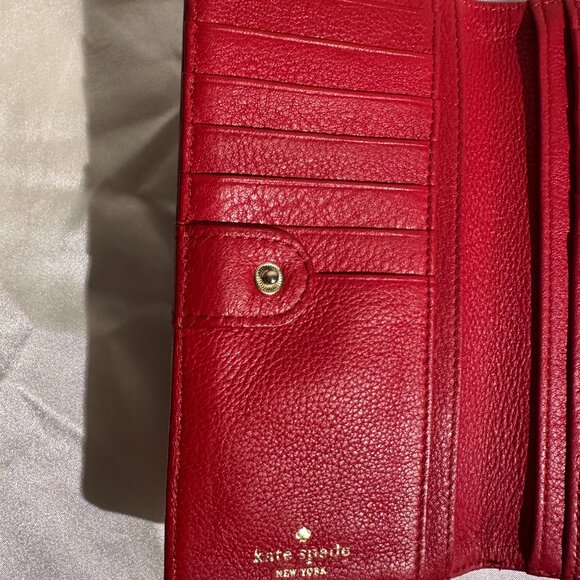 Kate Spade Red Leather Wallet - Picture 4 of 6